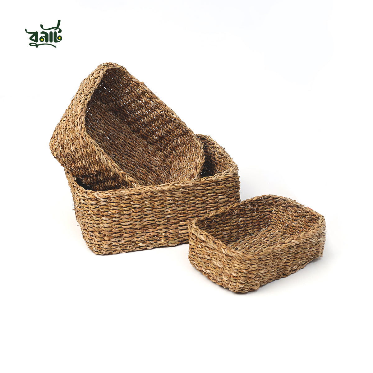 Hogla Rectangle Basket (Set of Three) - Bonart