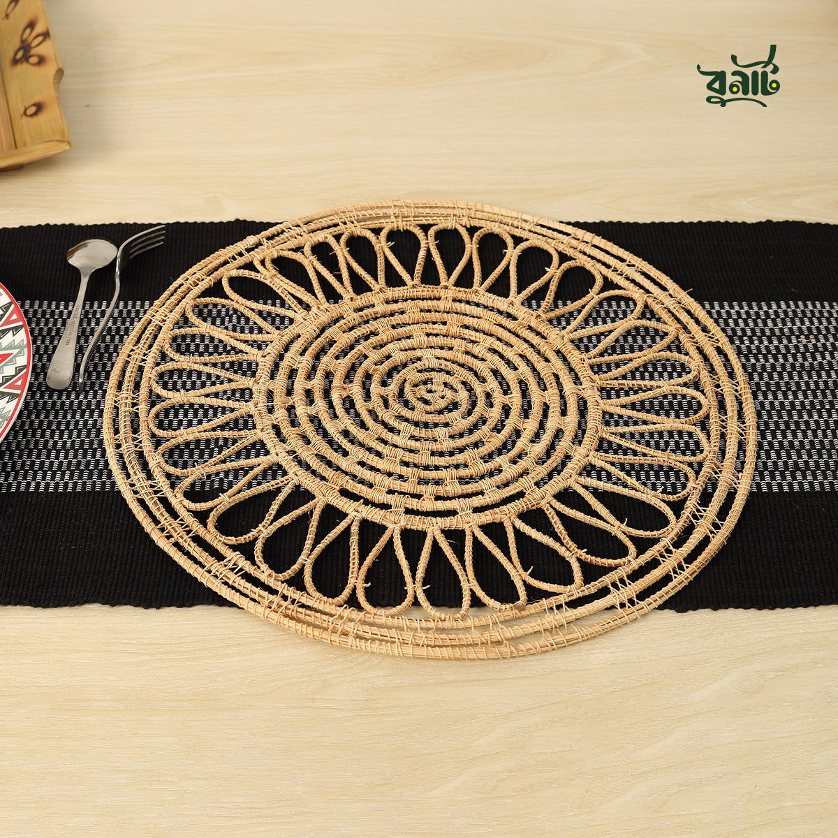 Date Leaves Fiber Table Mat (Set of Four) - Bonart