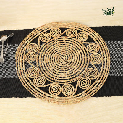 Date Leaves Fiber Table Mat (Set of Four) - Bonart