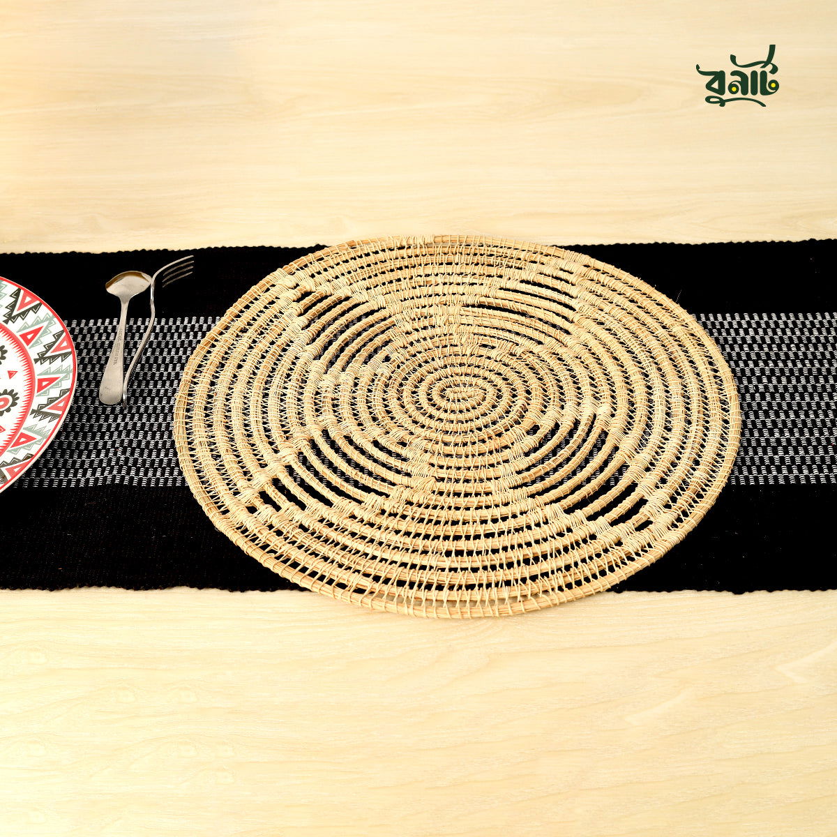 Date Leaves Fiber Table Mat (Set of Four) - Bonart