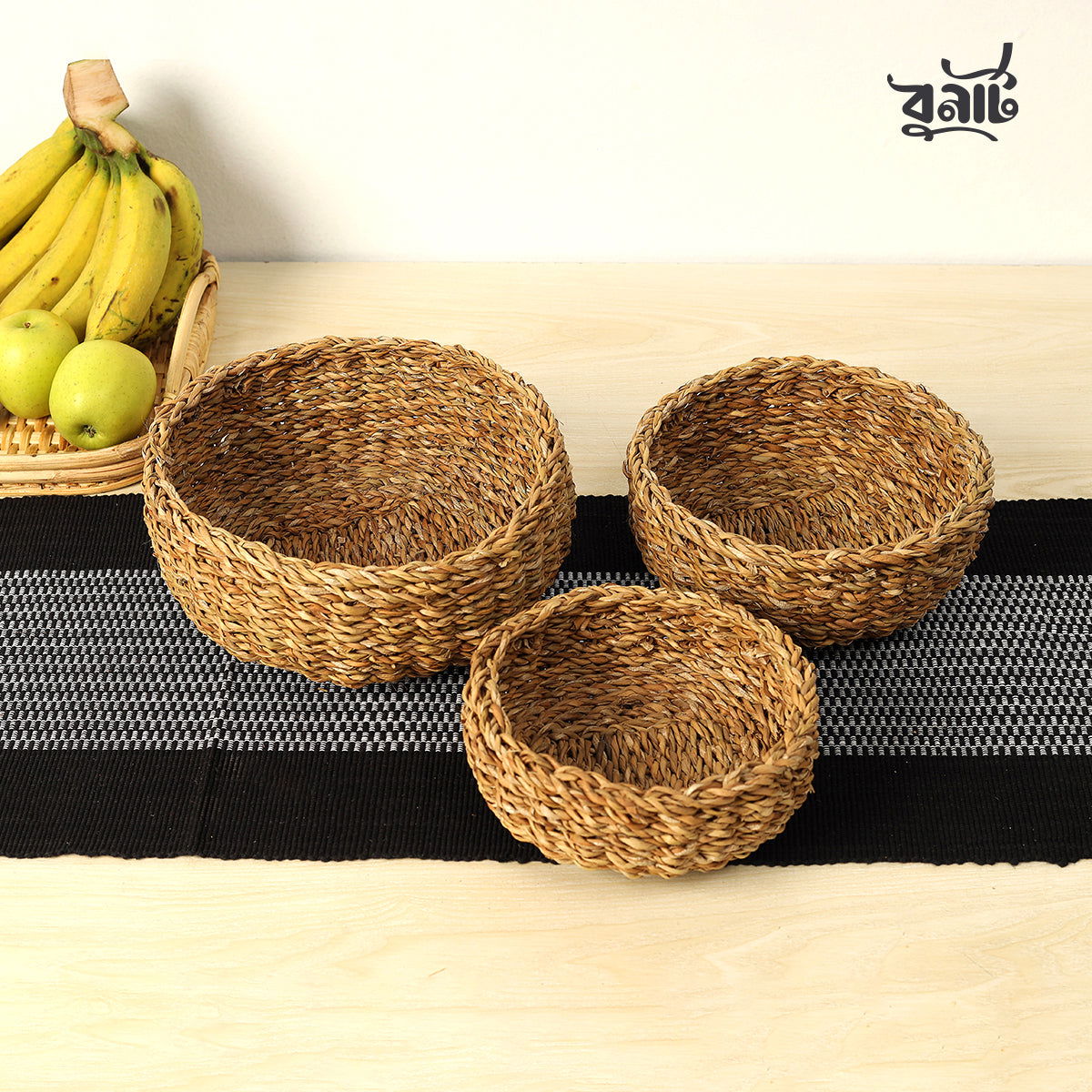 Hogla Round Bati (Set of Three) - Bonart