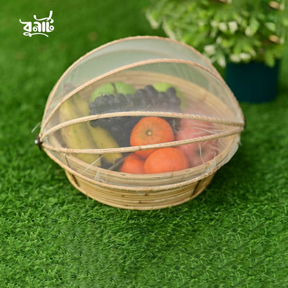 Round Food Baskets with Net Cover - Bonart